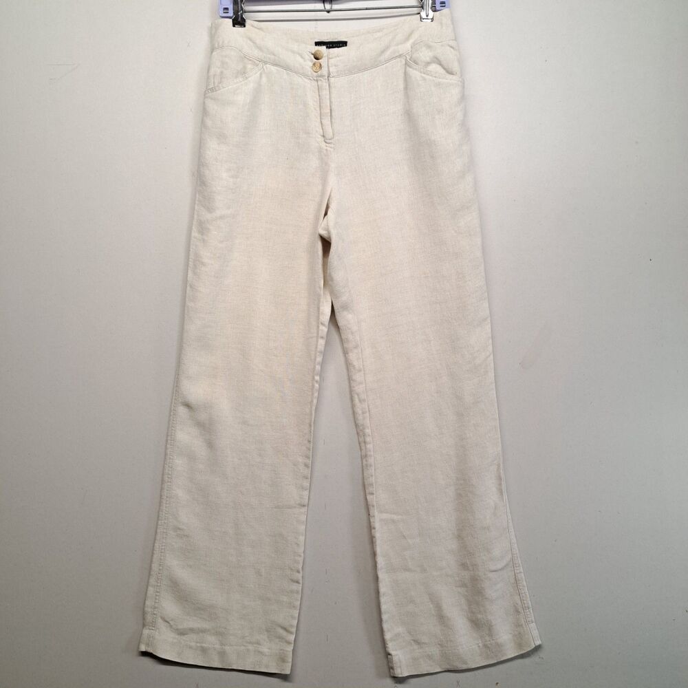 Madison Studio Size 6 Linen Pants Wide Leg Summer Resort